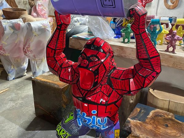Street Gorilla Statue Resin