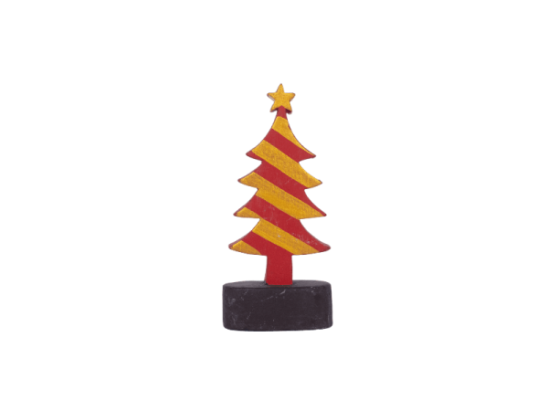 Red Yellow Christmas Tree With Stand