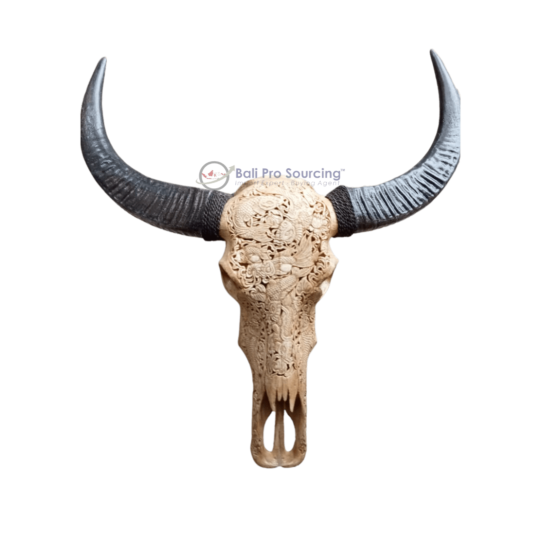Extra Large Brown Buffalo Skull - Image 4