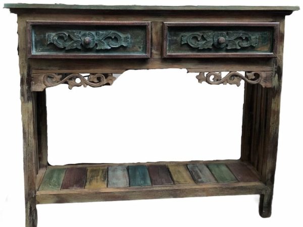 2 drawers console table