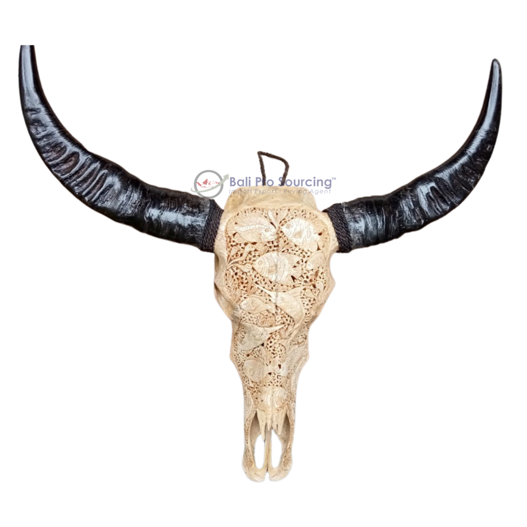 Extra Large Brown Buffalo Skull - Image 5
