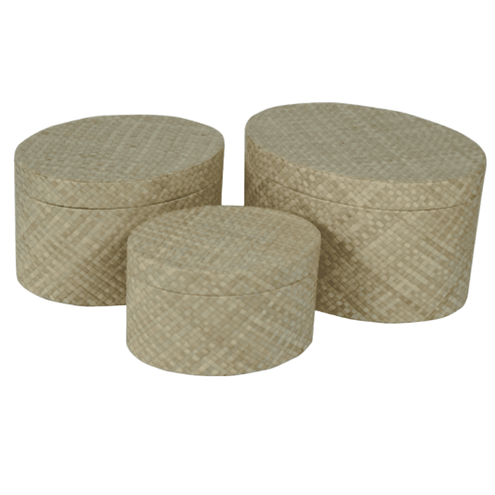 Set of 3 Oval Box
