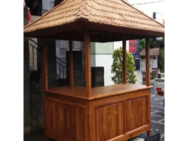 Teak Wood Gazebo with Bali Style 29