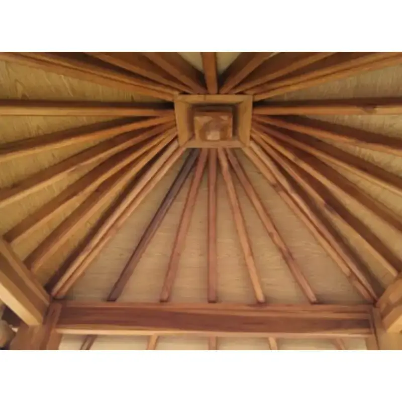 Teak Wood Gazebo with Bali Style 37 - Image 3