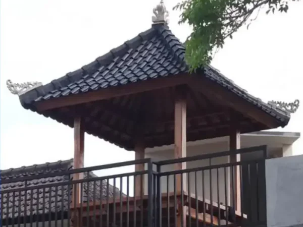 Teak Wood Gazebo with Bali Style 33