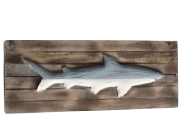Wooden Blue Shark