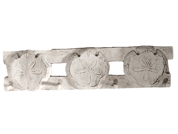White Wooden Flower Cloth Hanger
