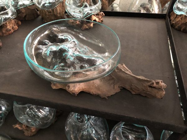 Glass decoration with roots 10