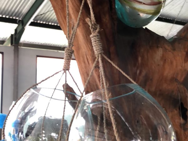 Glass decoration with rope 2