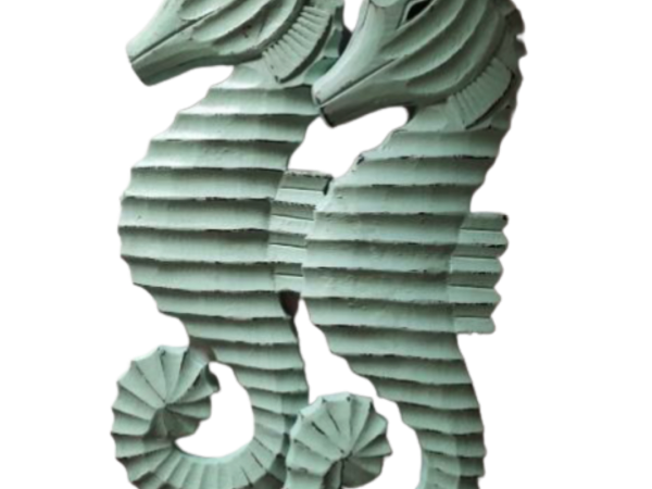 Wooden Sea Horse Decoration