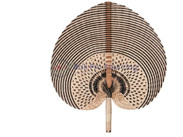 Fan -Éventail en bamboo sombre