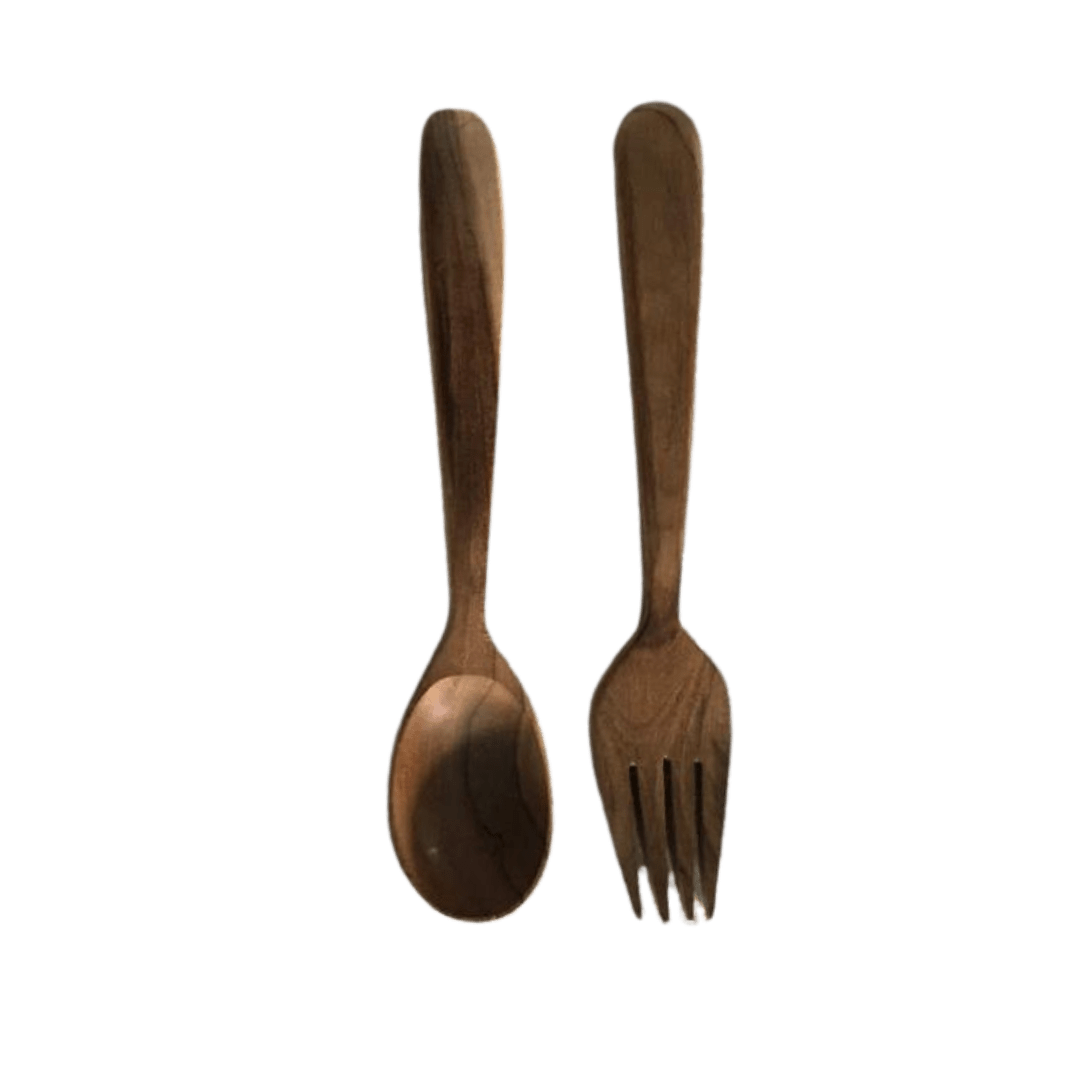 Set Of Wooden Spoon And Fork