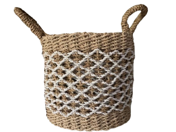 Tube Basket natural white 115x35 cm