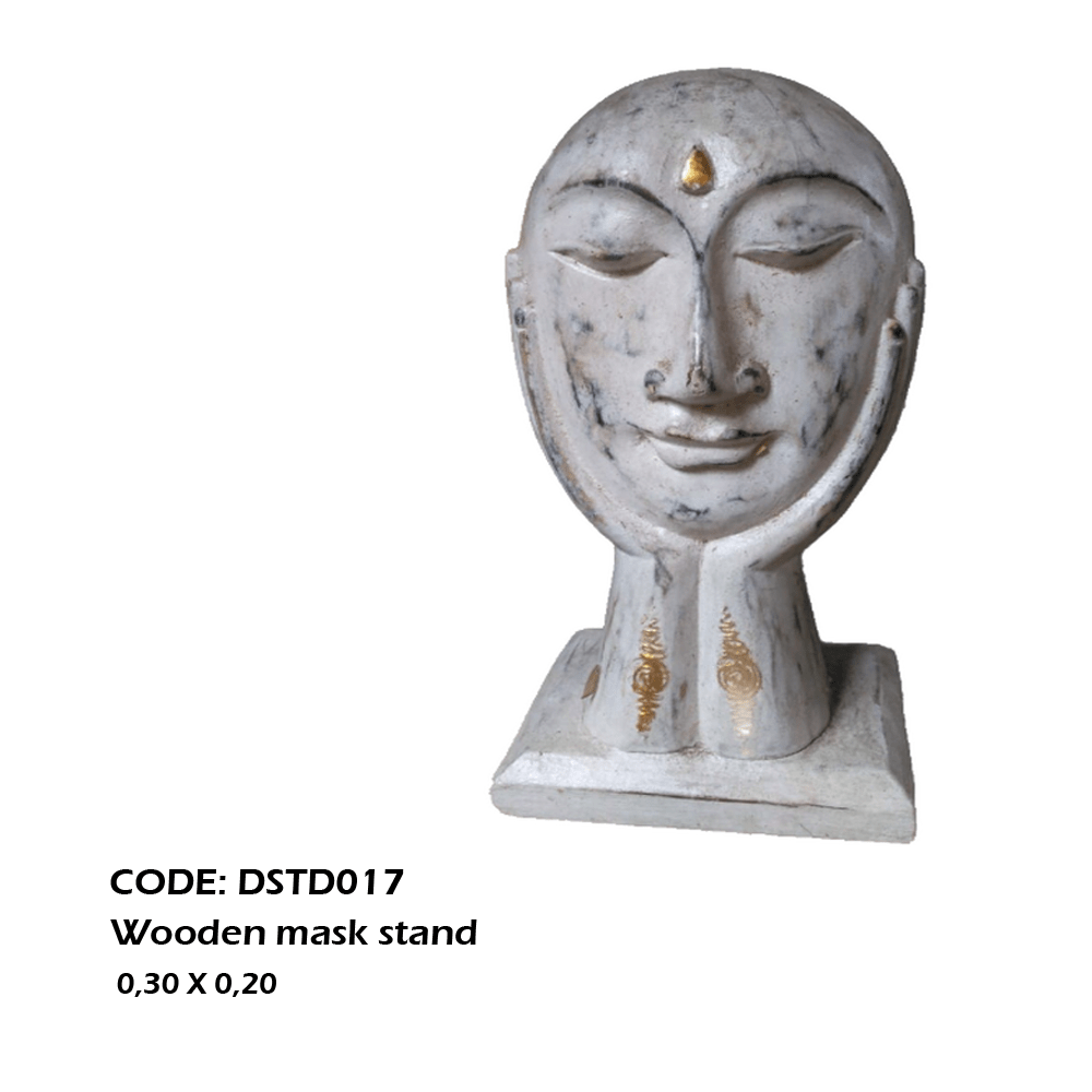 Sculpture visage en bois