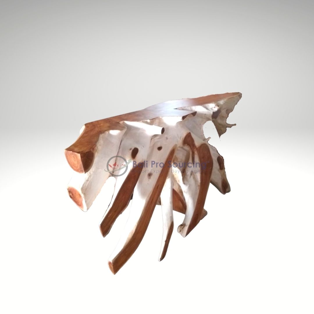 Large White Wooden Root Table