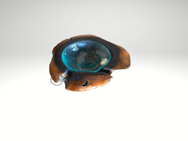 Wooden Bowl With Glass