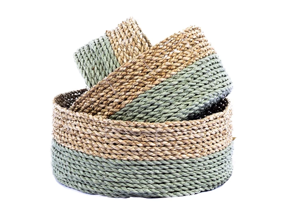 A Set Of 3 Mini Round Basket