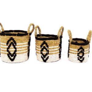 A Set Of 3 Tribal Mini Basket