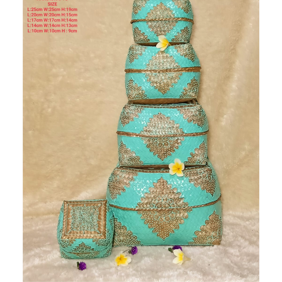 A Set Of 5 Bamboo Box – Image 6