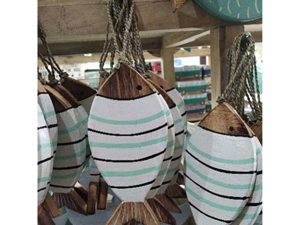 A set Of 3 Wooden Fish