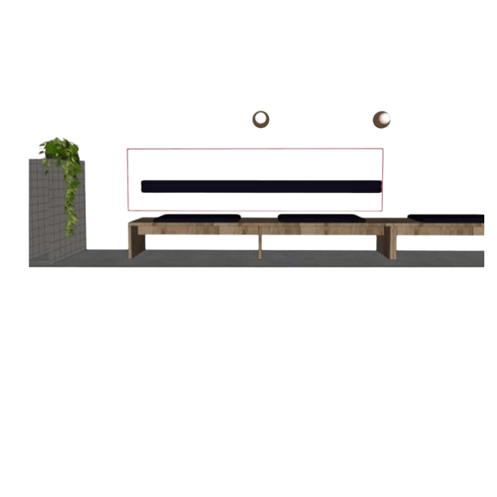 Backrest (for Long dining benches)