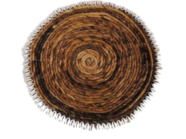 Banana Fiber Placemat With Sea Shells