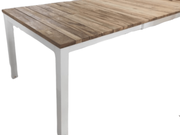 Iron and Wood Dining Table