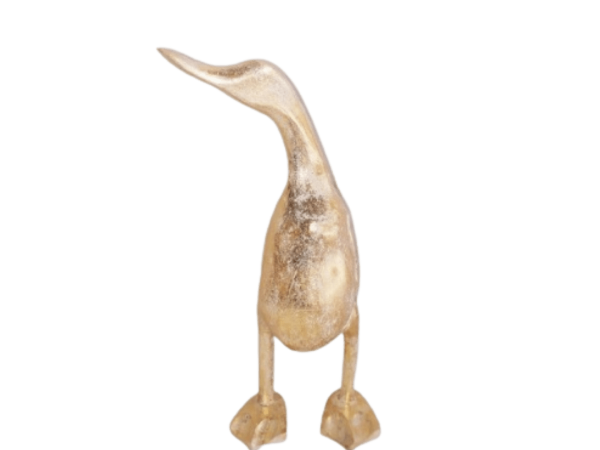 Gold Naked Wooden Duck