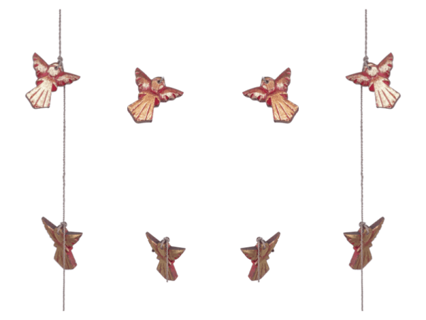 Hanging Wooden Angel (5 pcs)