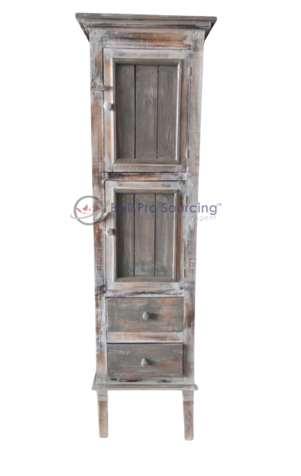 High Cabinet With Two Doors And Two Drawers