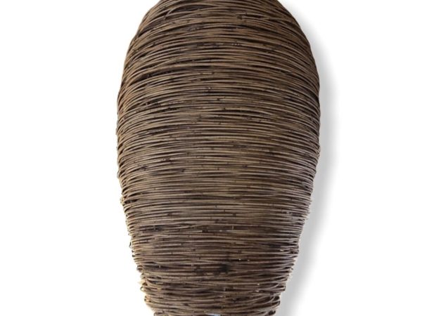 Hornet nest rattan hanging wall