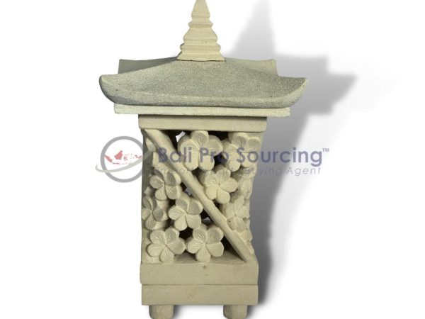 Japanese Lamp Jepun Carved