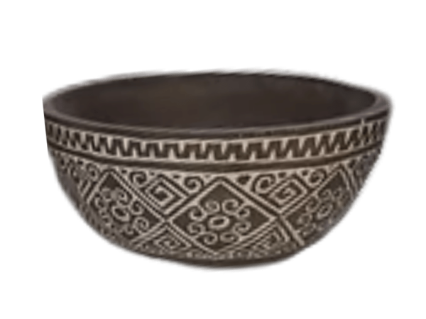 Large Ethnic Antique Bowl - Grand Bol Antique Ethnique