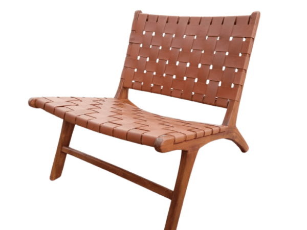 Leather chair camel NO ARM