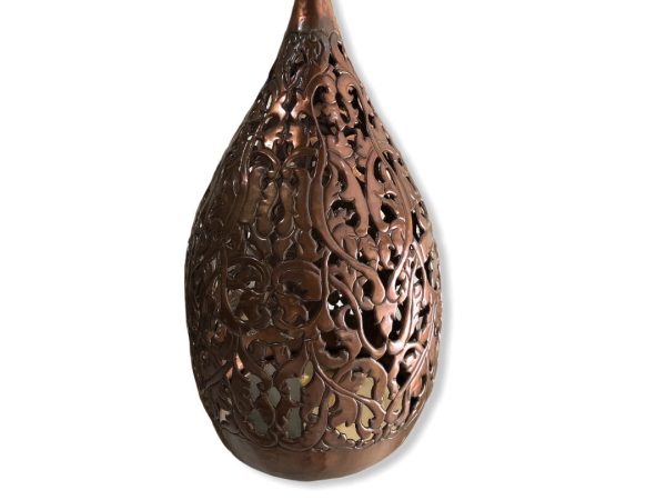 Onion Cooper lamp - Lampe Ovoide Suspension en cuivre