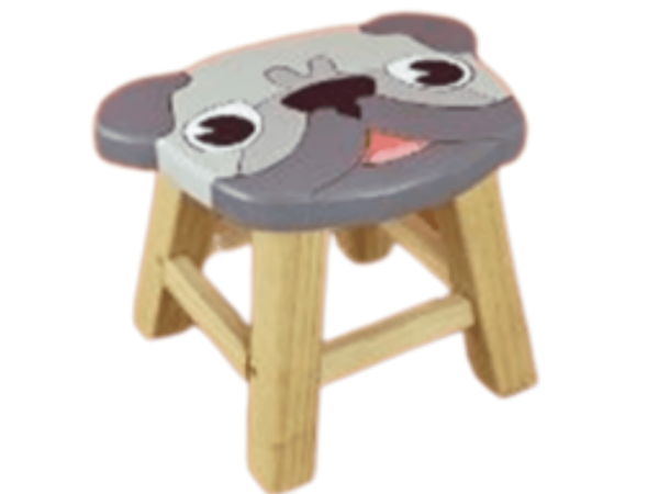 Pug Dog Wooden Decoration