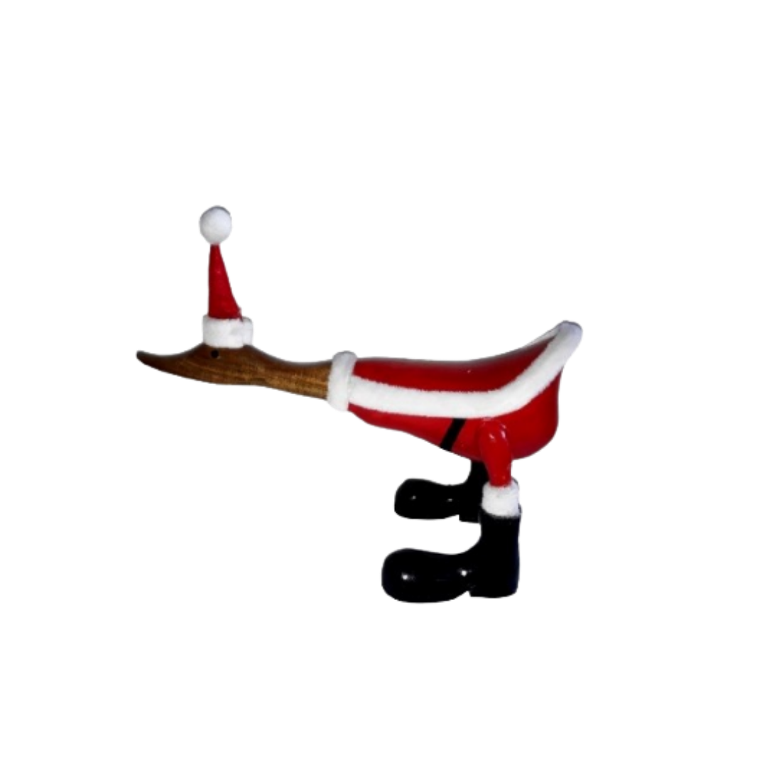 Santa Clous Wooden Duck - Image 2
