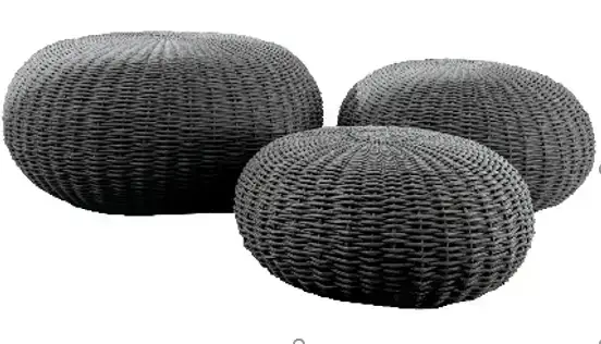 Natural pouf