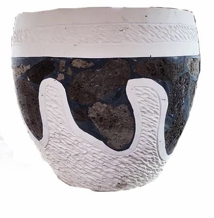 Striped Garden pot 4 30 cm x 30 cm