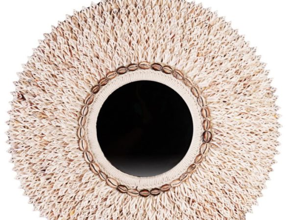Tribal Mirror With Sea Shells- Miroir Tribal