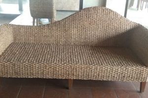 Two-Seater Water Hyacinth Sofa