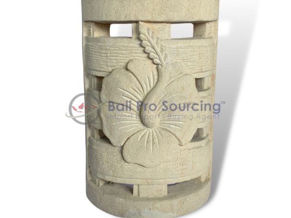 Wall Lamp Hibiscus Carved