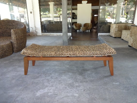 Water Hyacinth Long Bench