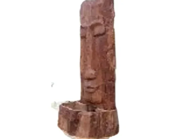 Water Fountain Face Wood