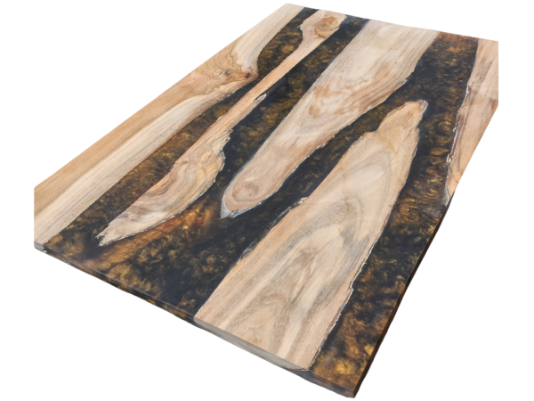 Wooden Brown  Resin Table