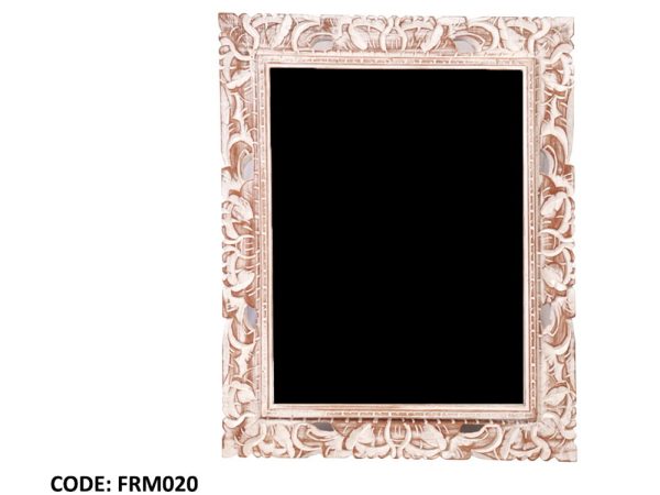 Wooden Carved Mirror Frame- Miroir en bois