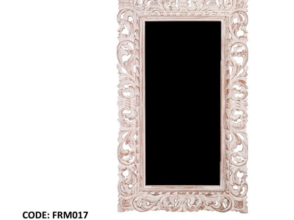 Wooden Carved Mirror Frame- Miroir en bois
