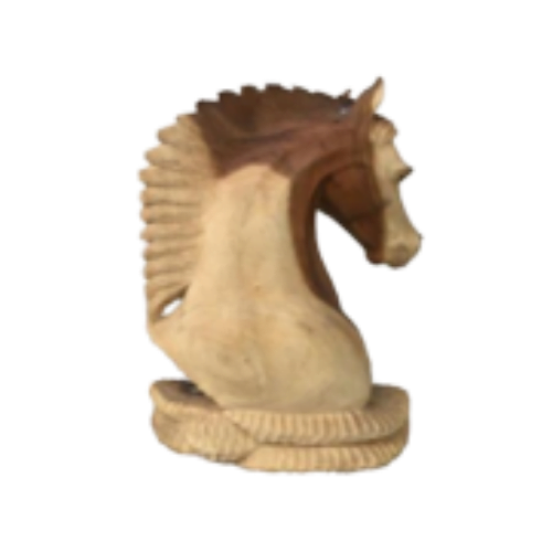 Wooden Carving Horse's Head