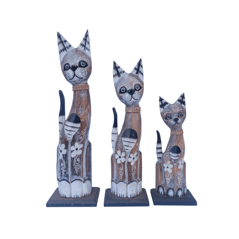 Wooden Cat With Stand - Image 2