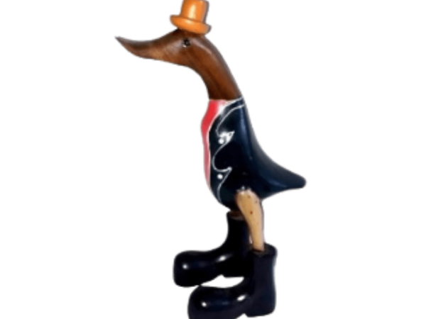 Wooden Duck With Suit